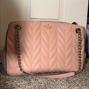 Kate Spade Blush Quilted Shoulder Bag